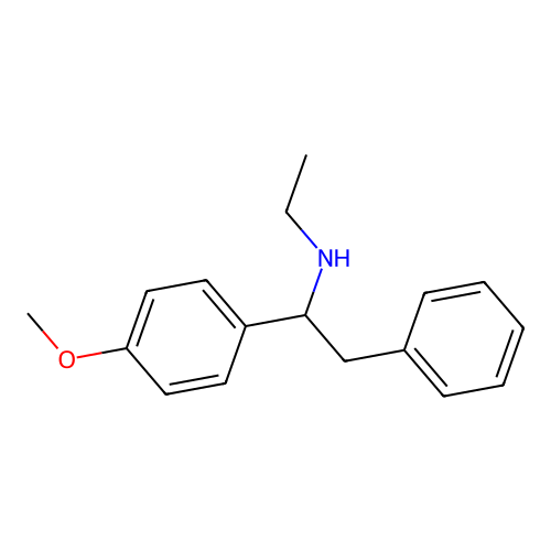 N-Ethyl-1-(4-methoxyphenyl)-2-phenylethan-1-amine structure