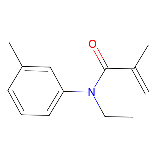 N-Ethyl-meta-methacrylotoluidide structure