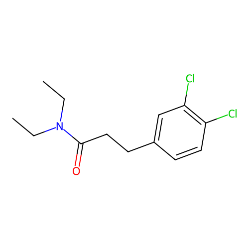 3,4-Dichloro-N,N-diethylhydrocinnamamide structure