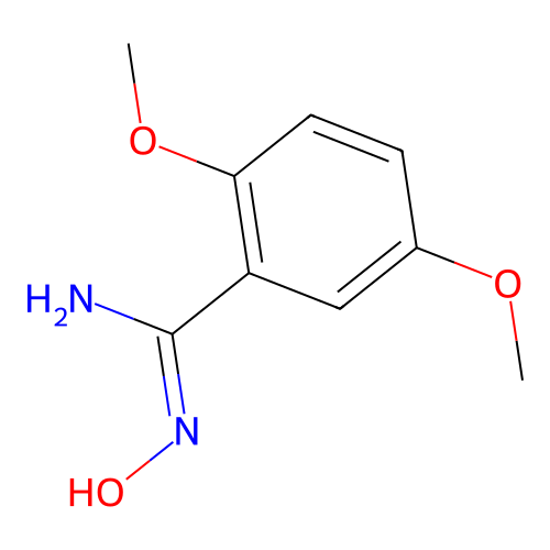 N'-hydroxy-2,5-dimethoxybenzenecarboximidamide structure