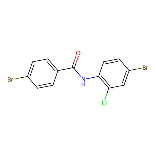 4-bromo-N-(4-bromo-2-chlorophenyl)benzamide structure