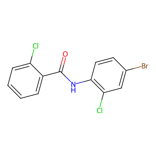 N-(4-bromo-2-chlorophenyl)-2-chlorobenzamide structure