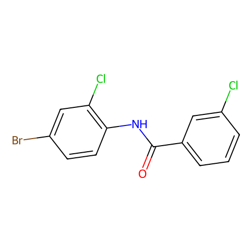 N-(4-bromo-2-chlorophenyl)-3-chlorobenzamide structure
