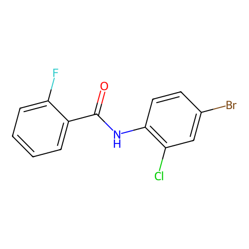 N-(4-bromo-2-chlorophenyl)-2-fluorobenzamide structure