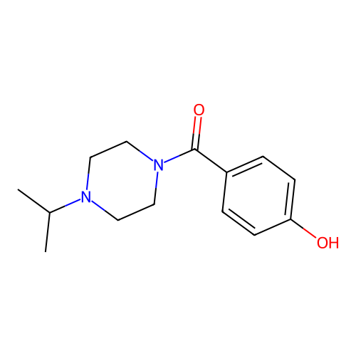 Piperazine, 1-(4-hydroxybenzoyl)-4-(1-methylethyl)- structure