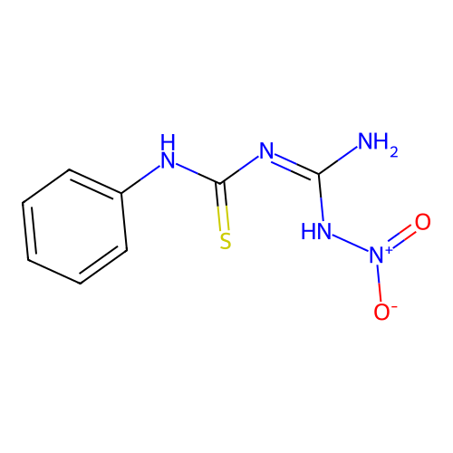 1-[Amino(nitramido)methylidene]-3-phenylthiourea structure