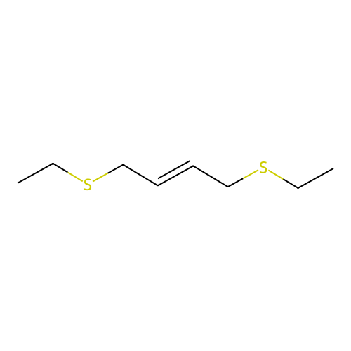 1,4-Bis(ethylsulfanyl)but-2-ene structure