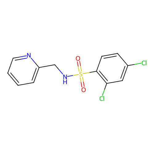 [(2,4-Dichlorophenyl)sulfonyl](2-pyridylmethyl)amine structure