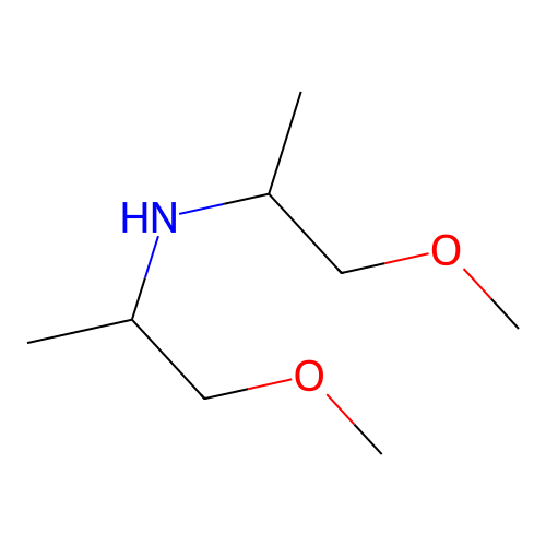 Bis(1-methoxypropan-2-yl)amine structure