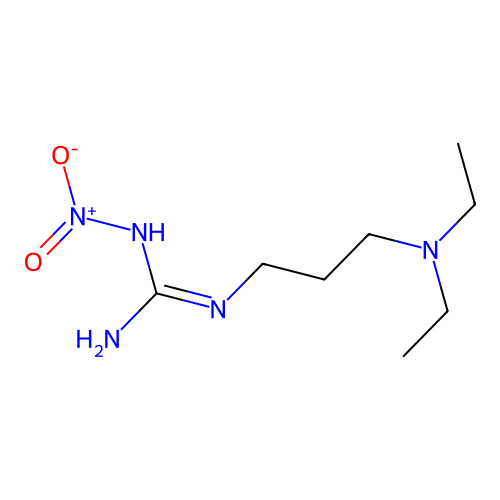 N-[3-(Diethylamino)propyl]-N'-nitroguanidine structure