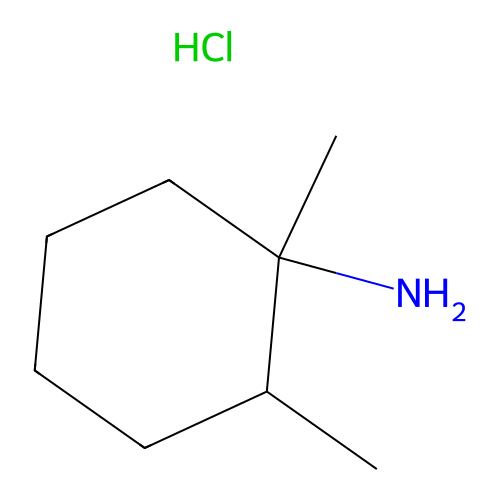 Cyclohexanamine, 1,2-dimethyl-, hydrochloride (1:1) structure