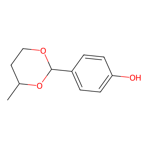 4-(4-Methyl-1,3-dioxan-2-yl)phenol structure
