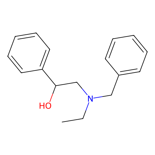 2-[Benzyl(ethyl)amino]-1-phenylethan-1-ol structure