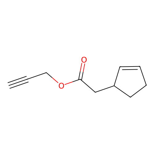Prop-2-ynyl 2-cyclopent-2-en-1-ylacetate structure