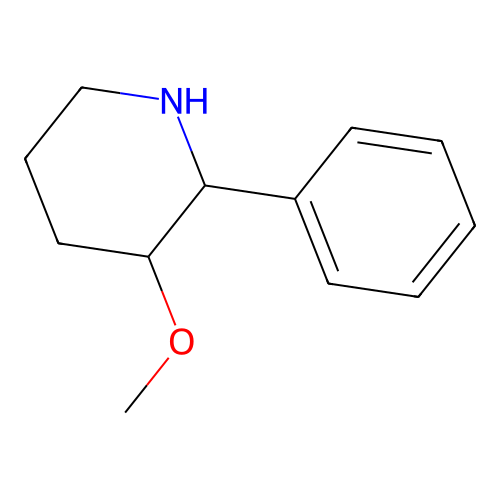 Piperidine, 3-methoxy-2-phenyl- structure