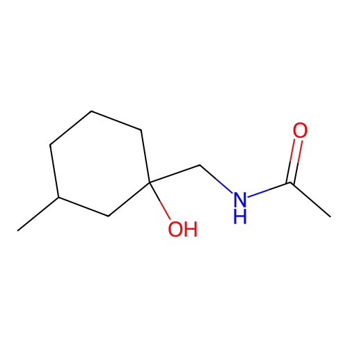 N-[(1-羟基-3-甲基环己基)甲基]乙酰胺 structure