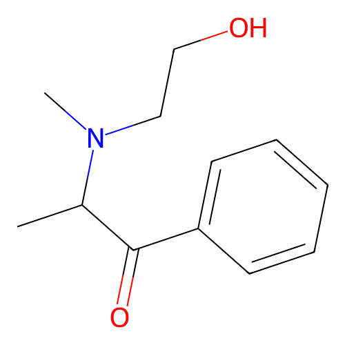 2-[(2-Hydroxyethyl)methylamino]-1-phenyl-1-propanone structure