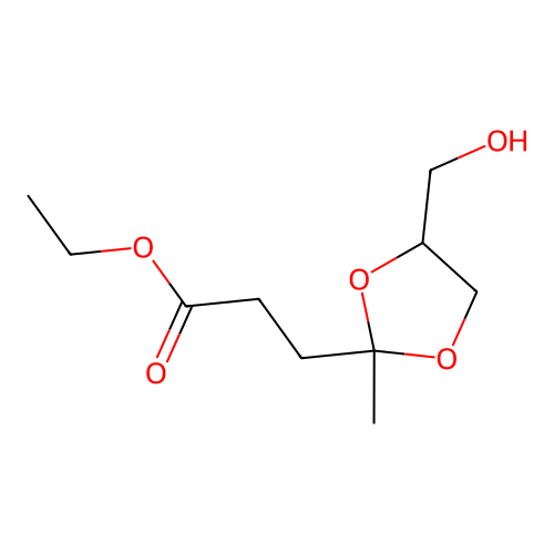 Ethyl glycerin acetal levulinate structure
