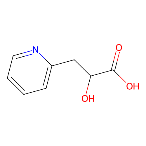 2-Hydroxy-3-(pyridin-2-yl)propanoic acid structure