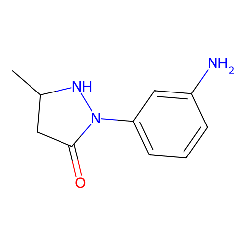 2-(3-Aminophenyl)-5-methylpyrazolidin-3-one structure