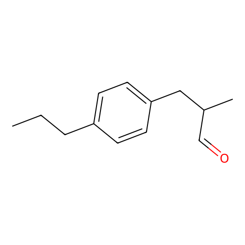 2-Methyl-3-(4-propylphenyl)propanal structure