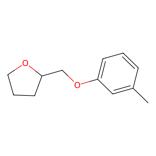 2-[(3-Methylphenoxy)methyl]oxolane structure