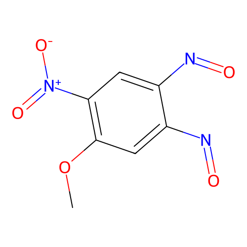 Hydroxy(2-methoxy-4,5-dinitrosophenyl)azane oxide structure