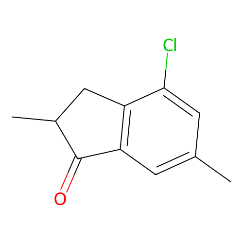 4-Chloro-2,6-dimethylindan-1-one structure
