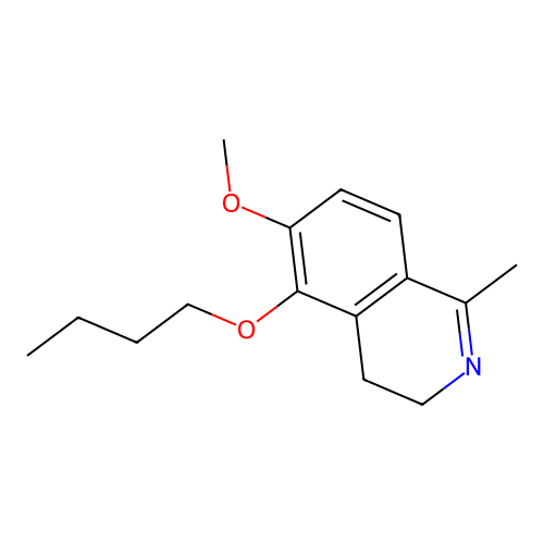 5-Butoxy-6-methoxy-1-methyl-3,4-dihydroisoquinoline structure