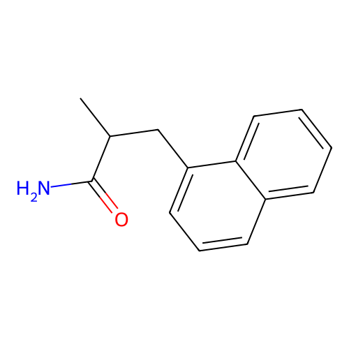 2-Methyl-3-(naphthalen-1-yl)propanamide structure