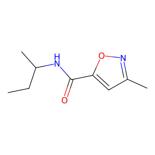 N-(sec-butyl)-3-methylisoxazole-5-carboxamide structure
