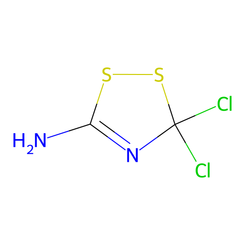 5,5-Dichloro-1,2,4-dithiazol-3-amine structure