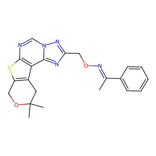 C21H21N5O2S structure