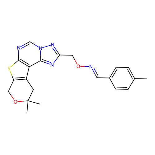 C21H21N5O2S structure