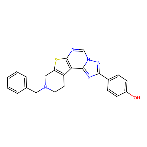 C23H19N5OS structure