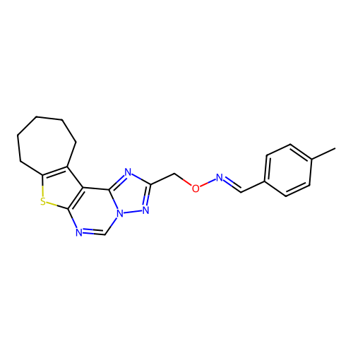 C21H21N5OS structure