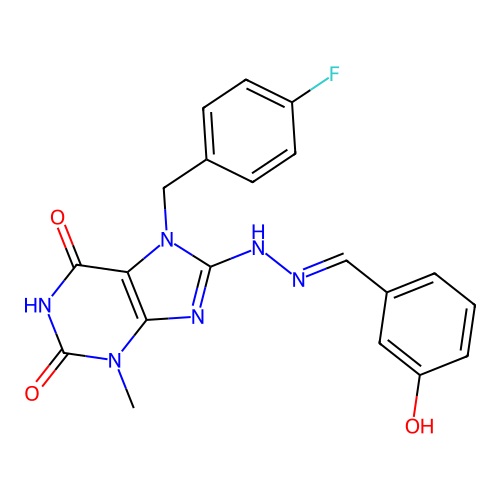C20H17FN6O3 structure