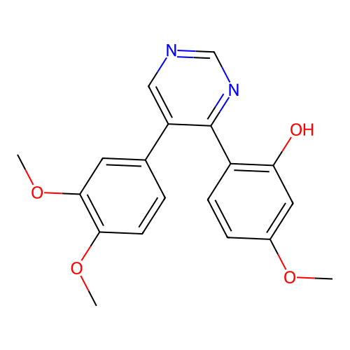 2-(5-(3,4-Dimethoxyphenyl)pyrimidin-4-yl)-5-methoxyphenol structure
