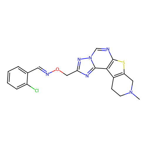 C19H17ClN6OS structure