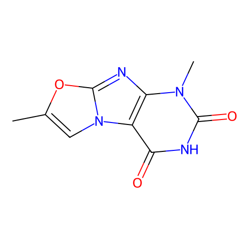 1,7-dimethyloxazolo[2,3-f]purine-2,4(1H,3H)-dione structure