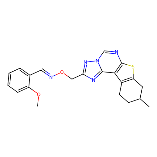 C21H21N5O2S structure