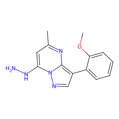 7-Hydrazinyl-3-(2-methoxyphenyl)-5-methylpyrazolo[1,5-a]pyrimidine structure