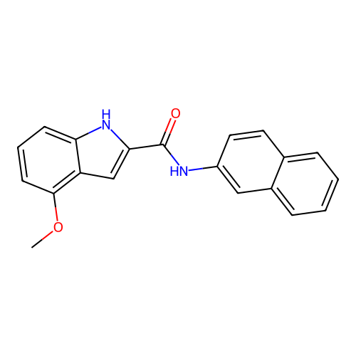 4-methoxy-N-(naphthalen-2-yl)-1H-indole-2-carboxamide structure