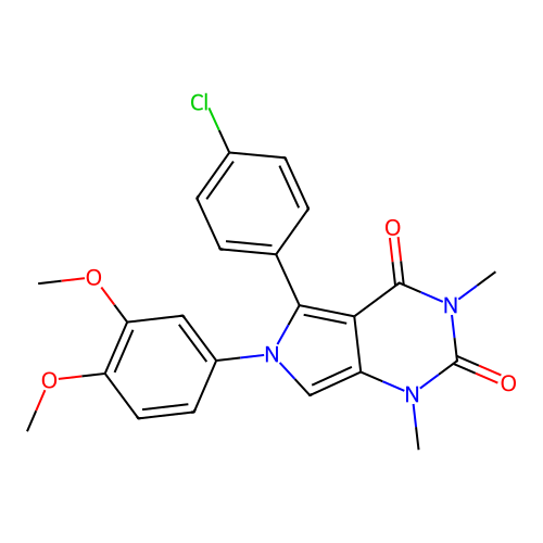C22H20ClN3O4 structure