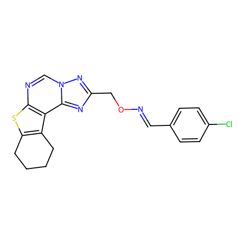C19H16ClN5OS structure