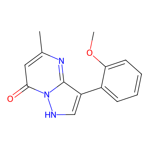 3-(2-Methoxyphenyl)-5-methylpyrazolo[1,5-a]pyrimidin-7-ol structure