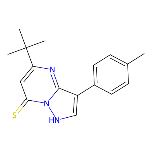 5-Tert-butyl-3-(4-methylphenyl)pyrazolo[1,5-a]pyrimidine-7-thiol structure