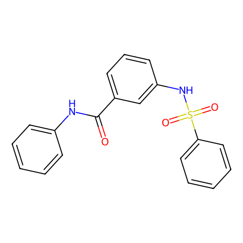 Benzamide, N-phenyl-3-[(phenylsulfonyl)amino]- structure
