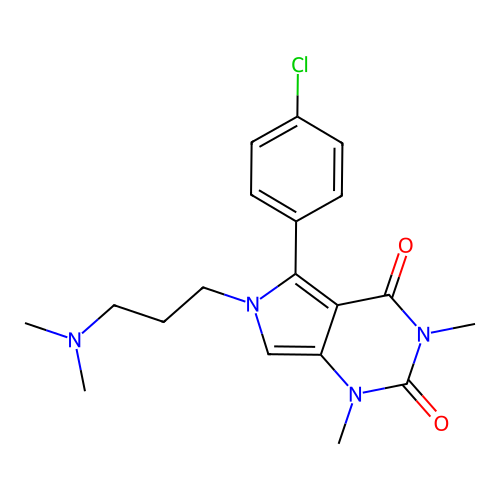 5-(4-chlorophenyl)-6-(3-(dimethylamino)propyl)-1,3-dimethyl-1H-pyrrolo[3,4-d]pyrimidine-2,4(3H,6H)-dione structure