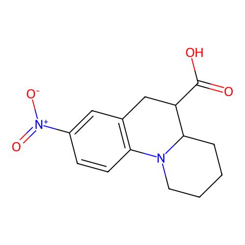 8-nitro-1H,2H,3H,4H,4aH,5H,6H-pyrido[1,2-a]quinoline-5-carboxylic acid structure
